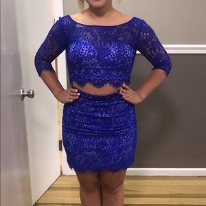 Royal blue homecoming dress